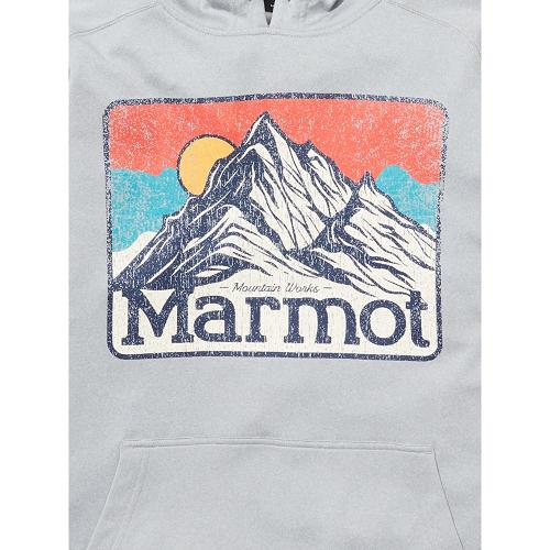 Marmot Mountain Peaks Clothes - Mens Hoodies Grey CA3041276 Canada